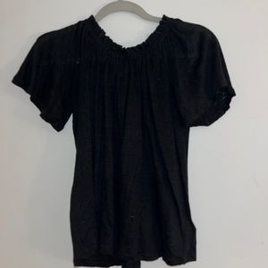 Black off the Shoulder Stretch Top